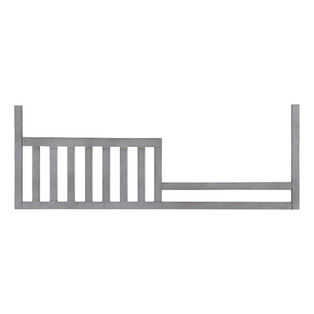 Pemberly Row Wood Farmhouse Sturdy Toddler Rail in Cloud Finish