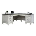 thumbnail image 1 of Pemberly Row Wood L-Desk and Return Writing Table and return Office Desk White, 1 of 9