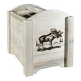 thumbnail image 1 of Pemberly Row Wood Magazine Rack with Moose Design in Natural, 1 of 5