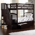 thumbnail image 1 of Pemberly Row Wood Staircase Storage Bunk Twin Over Twin in Espresso, 1 of 11