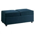 thumbnail image 1 of Pemberly Row Wood Storage Ottoman with Chair in Blue, 1 of 6