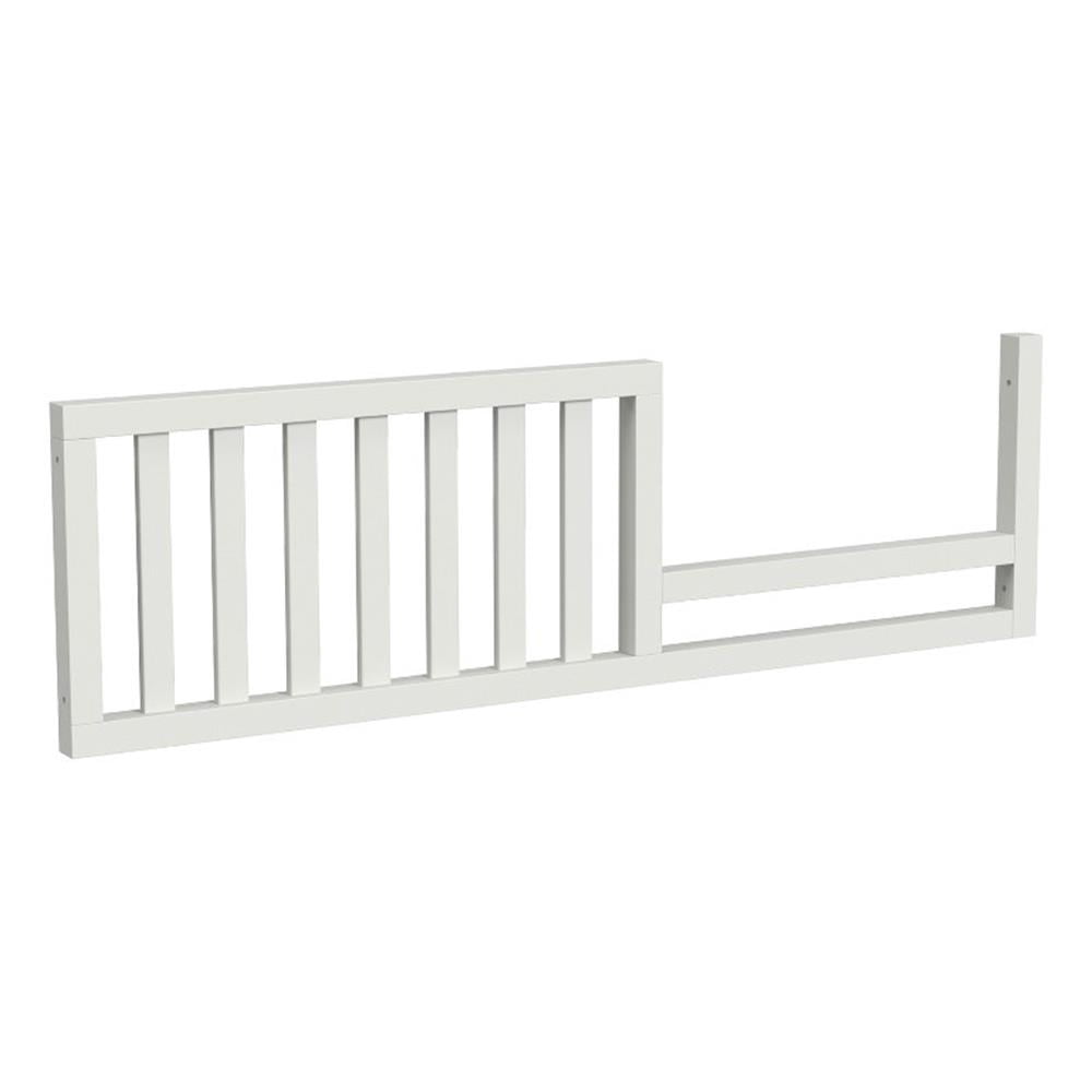 Pemberly Row Wood Transitional Fully Assembled Toddler Rail in White