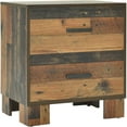 thumbnail image 1 of Pemberly Row Wooden 2 Drawer Nightstand in Rustic Pine Finish, 1 of 8