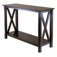 thumbnail image 1 of Pemberly Row X Designed Transitional Solid Wood Console Table in Cappuccino, 1 of 6