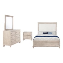 Pembroke 4-piece Queen Bedroom Set Washed Oak