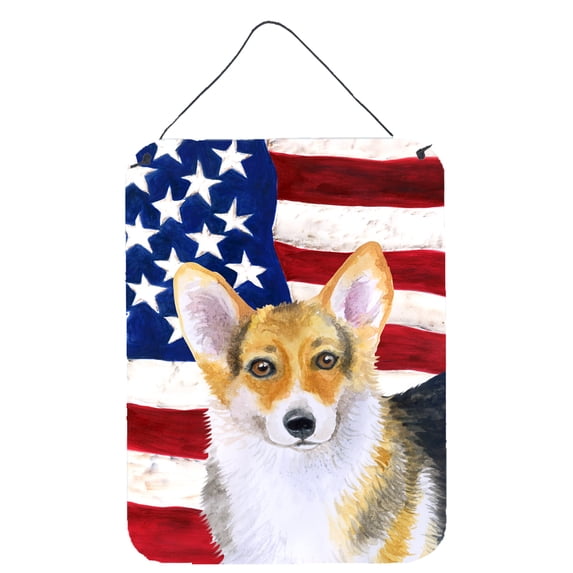 Pembroke Corgi Patriotic Wall or Door Hanging Prints