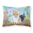 thumbnail image 1 of Pembroke Corgi Spring Fabric Standard Pillowcase, 1 of 2