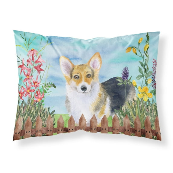 Pembroke Corgi Spring Fabric Standard Pillowcase