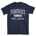 thumbnail image 1 of Pembroke North Carolina Classic Established Men's Cotton T-Shirt, 1 of 1