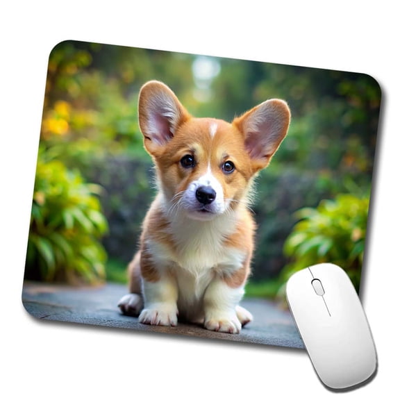 Pembroke Welsh Corgi Dog Puppy Photo Mouse Pad Low Profile Gaming Mat