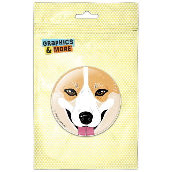 Pembroke Welsh Corgi Face Pet Dog Refrigerator Button Magnet