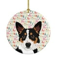 thumbnail image 1 of Pembroke Welsh Corgi Tricolor Black-Headed #1 Christmas Ceramic Ornament 2.8 in x 2.8 in, 1 of 3