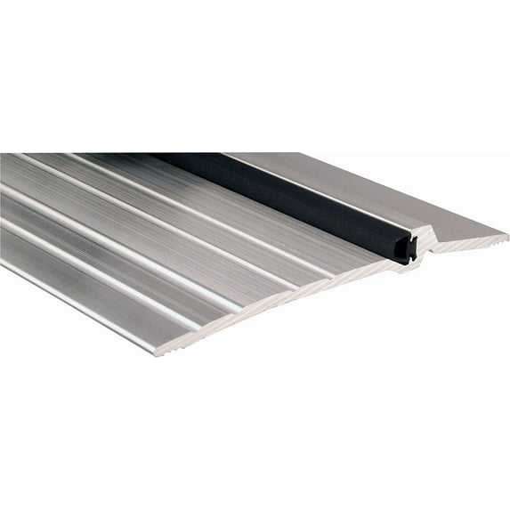 Pemko - 2005AT36 Latching Panic Exit Threshold, Mill Finish Aluminum with Black Thermo Seal Insert, 5"W x 36"L x 1/2"H