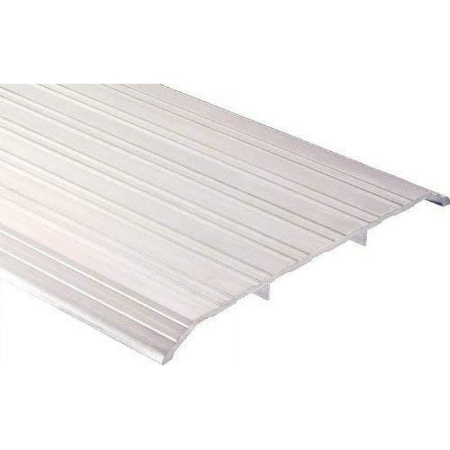 Pemko - 2548A36 Aluminum Fluted Saddle Threshold, Mill Finish, 8"W x 36"L x 1/2"H
