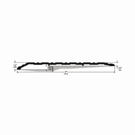 Pemko 2727A72 72 in. Offset Saddle Threshold - Mill Finish Aluminum