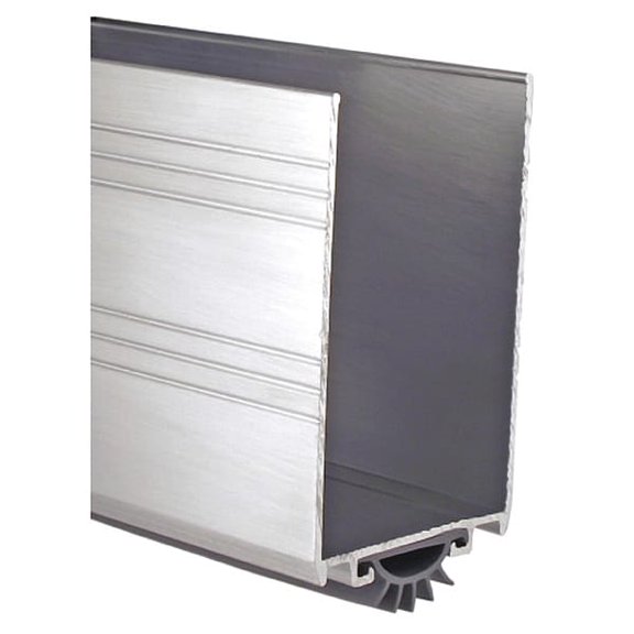 Pemko Door Shoe,1/2" Insert Size,Flange 3"H 221AV36