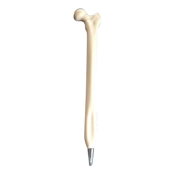 Pen 2 Novelty Bone Shape Ballpoint Pen for Desk Ink Writer Tool for Students and Doctor Themed Finger Grip Gel Ink 1Ml Capacity