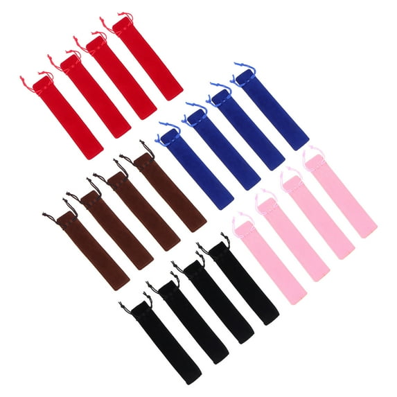 Pen, 20Pcs Drawstring Pen Bag Single Pen Gift Bag Pen Sleeve Holder Bag for Pen ( Mixed Color )