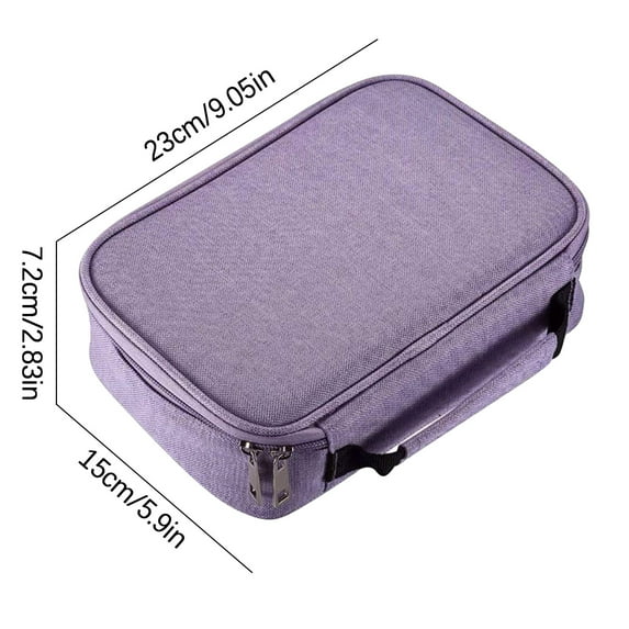 Pen Bag | Art Supply Storage Organizer | Sketch Brush & Color Pencil Case | Portable Stationery Box with Zipper