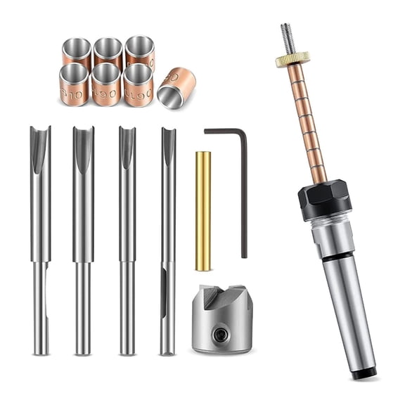 Pen Barrels Trimmers Kit Pen Barrels Trimming Systems Mill Trimmers Set Cutter Shafts Cutting Head Sleeve Adapter Woodworking