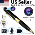 thumbnail image 1 of Pen Camera Cam Mini Hidden Pocket Audio Video Recorder DVR Security 1080P HD USA, 1 of 17