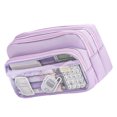 thumbnail image 1 of Pen Case, Pencil Pouches, Simple Large Pencil Case Pen Organizers Bag Zippers Expandable Big Capacity Pencil Holder Box, 1 of 9