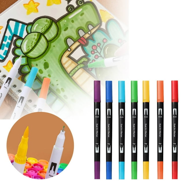 Pen Celebration Activ Brush Marker Pens 24 Colors Art Markers with Fine