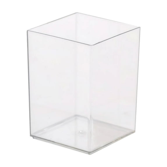 Pen Container Large Capacity, Transparent Pen Holder, Modern Office Desk Organizer with DIY Customizable Modular Design, Acrylic Material, Sleek Stylish Storage Barrel for Workspace