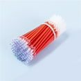 thumbnail image 1 of Pen Core Refills Set | 100 Pack | 13cm Length | Smooth Writing Pen Replacement Tips | Black Blue Red Ink | 2.0mm Inner Hole | Bulk Plastic Ink Refills | For Graffiti, Journaling, Office, Home, 1 of 7