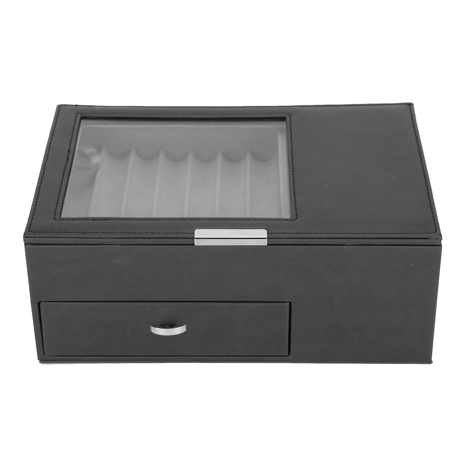 Pen Display Box Double Layer Fountain Pen Storage Case PU Leather Pen