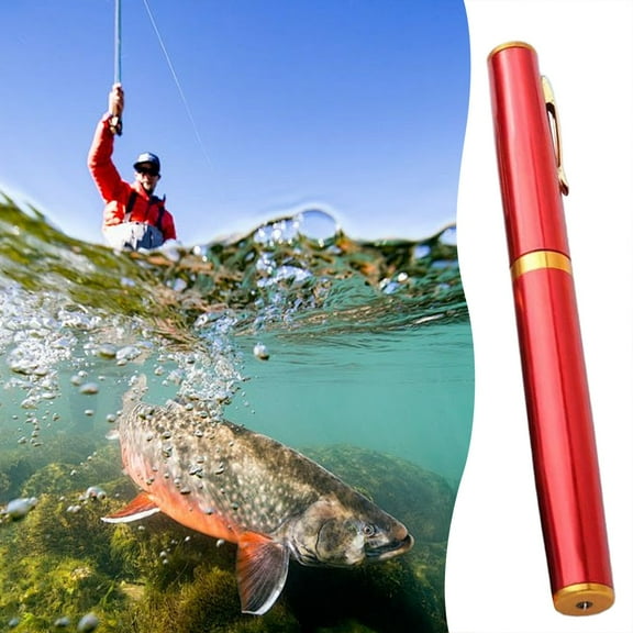 Pen Fishing Rod Under $5! Yannianjz Portable Pen Fishing Rod, 2.1M Compact Travel Fishing Pole, Carbon Fiber Mini Fishing Rod Set, Pocket Size Ice Fishing Rod, Beginner Fishing Gear forkidsAdults