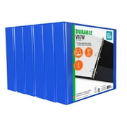 Pen + Gear 1.5-Inch Durable Binder Blue 6 Pack