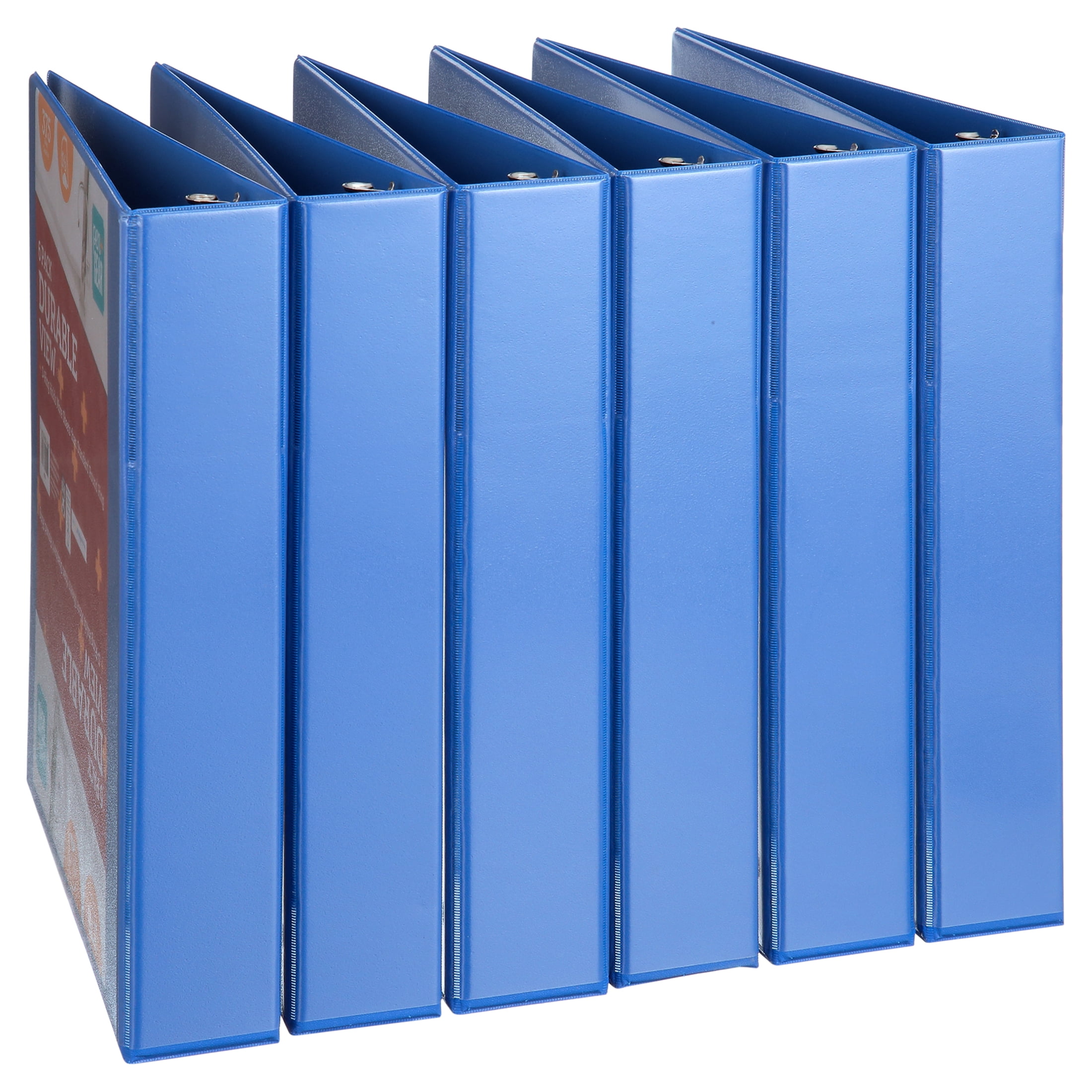 Pen+Gear 1.5 in Binder, Blue, 6-Pack
