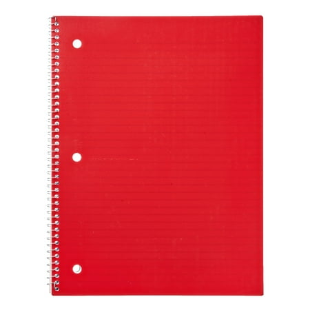 Pen + Gear 1-Subject Notebook, College Ruled, 80 Sheets, Red