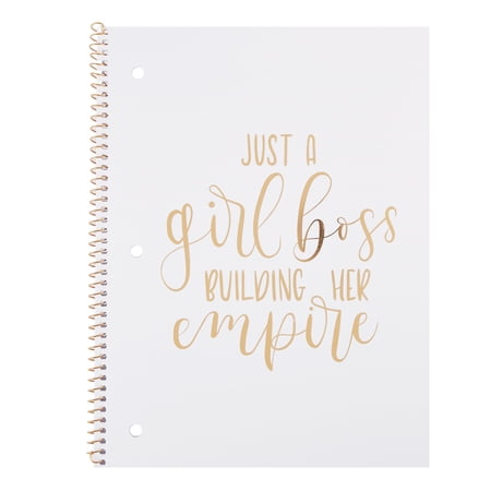 Pen + Gear 1-Subject Poly Notebook, College Ruled, 80 Pages, Assorted Designs