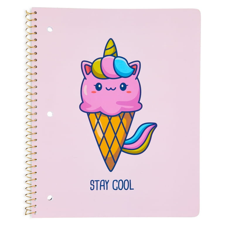 Pen+Gear 1 Subject Spiral Notebook, Wide Ruled, 80 Sheets