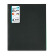Pen+Gear 3-Prong 2-Pocket Paper Folders, 9.4" x 11.4", Assorted Colors, 10 Count