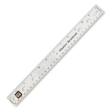 Pen+Gear 12" Plastic Ruler – Clear, Recommend  for Middle & High School Educational Level
