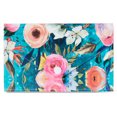 thumbnail image 1 of Pen + Gear 13-Pocket Expanding File Folder, Blue Floral, Coupon Check Size, 1 of 5
