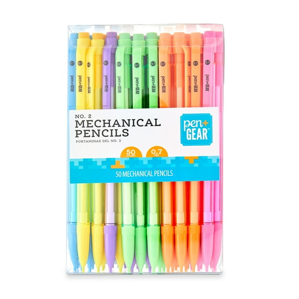 Pen+Gear 2 Mechanical Pencils, Medium Point, 0.7 mm, 50 Pack