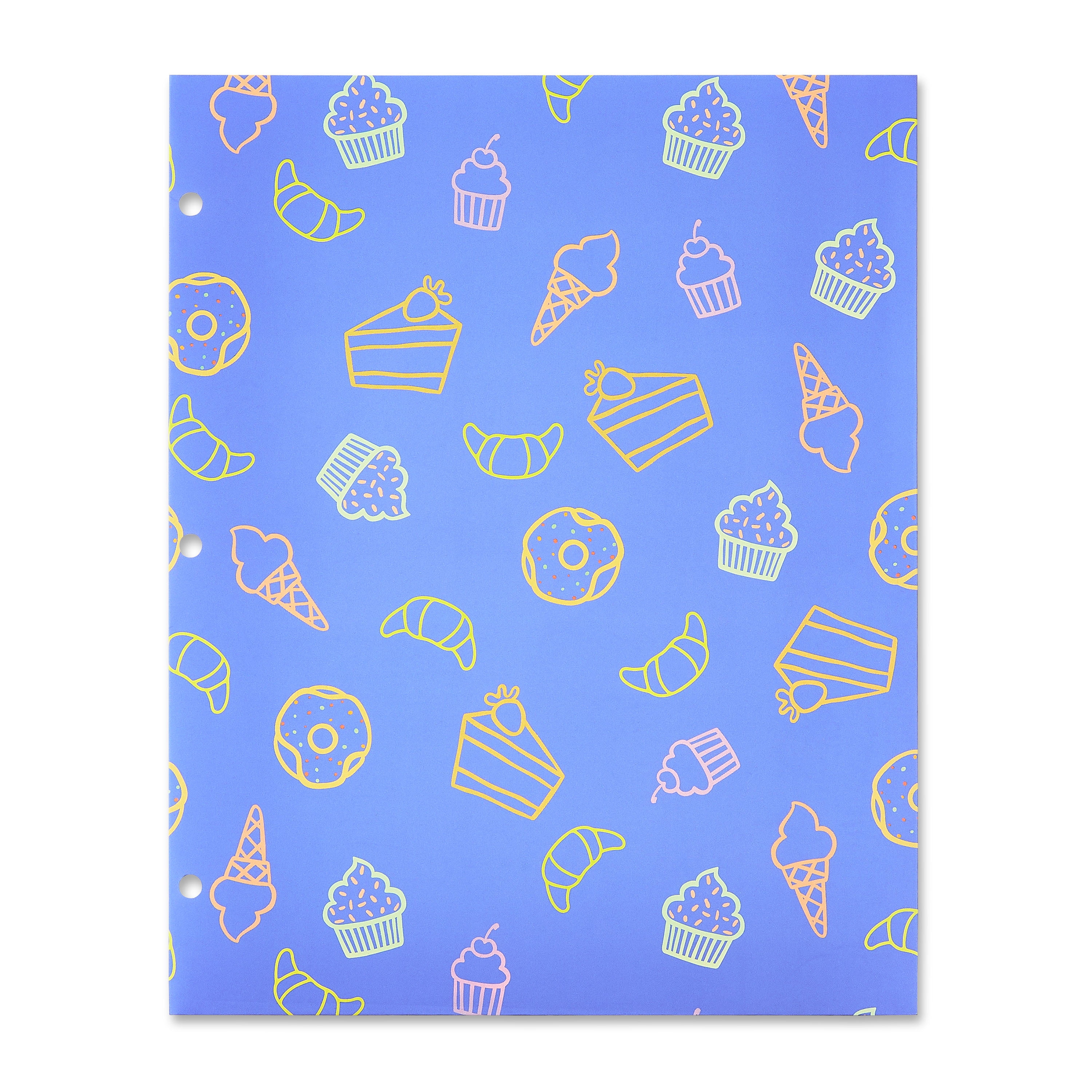 Pen+Gear 2-Pocket Paper Folder, 9.37" x 11.75", Purple Bakery