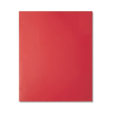 Pen+Gear 2-Pocket Paper Folder, Red