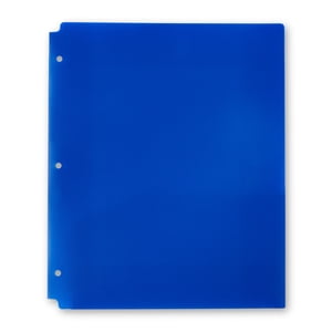 Pen+Gear Carpeta de Polipropileno con 2 Bolsillos, 9.4" x 11.4", Azul