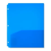 Pen+Gear 2-Pocket Poly Folder, Blue