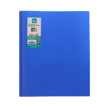 Pen+Gear 2 Pocket Poly Portfolio with Prongs, Multicolor, 10 Count