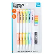 Pen+Gear Refillable Mechanical Pencils, 0.7mm, Assorted Colors, 6 Count