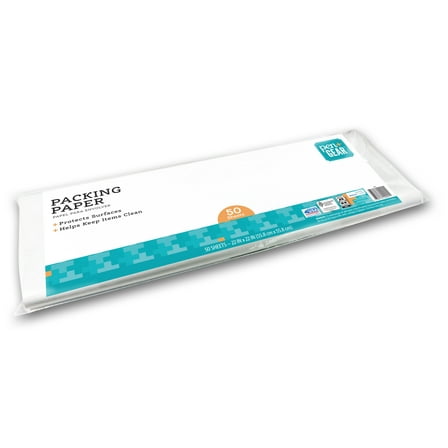 Pen + Gear 22 in. x 22 in. White Packing Paper for Moving & Shipping, 50 Sheets