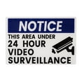 thumbnail image 1 of Pen+Gear 24-Hour Video Surveillance Sign, 4 × 6 Inches, White, Weather-Resistant, 1 of 6