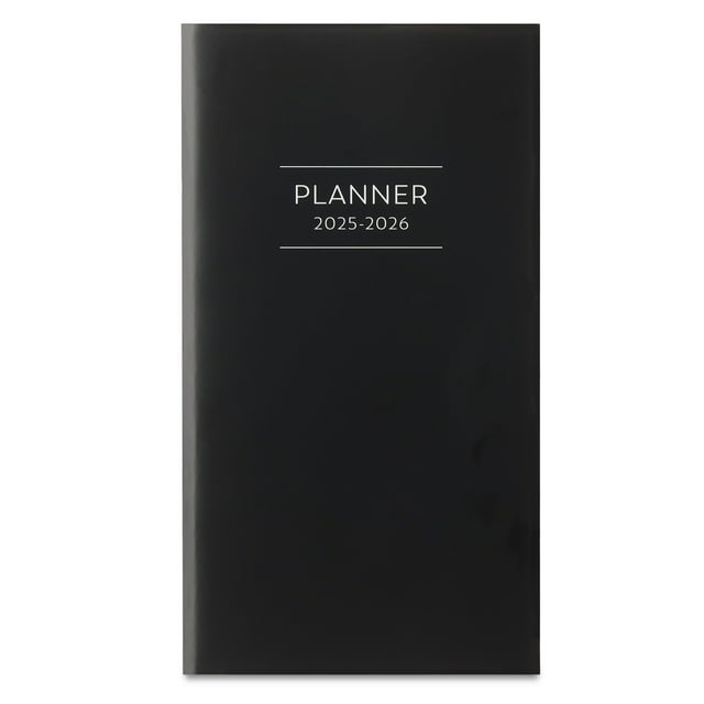 Pen + Gear 24 Month, 2025 2026, Monthly Pocket Planner, Black, 3.75