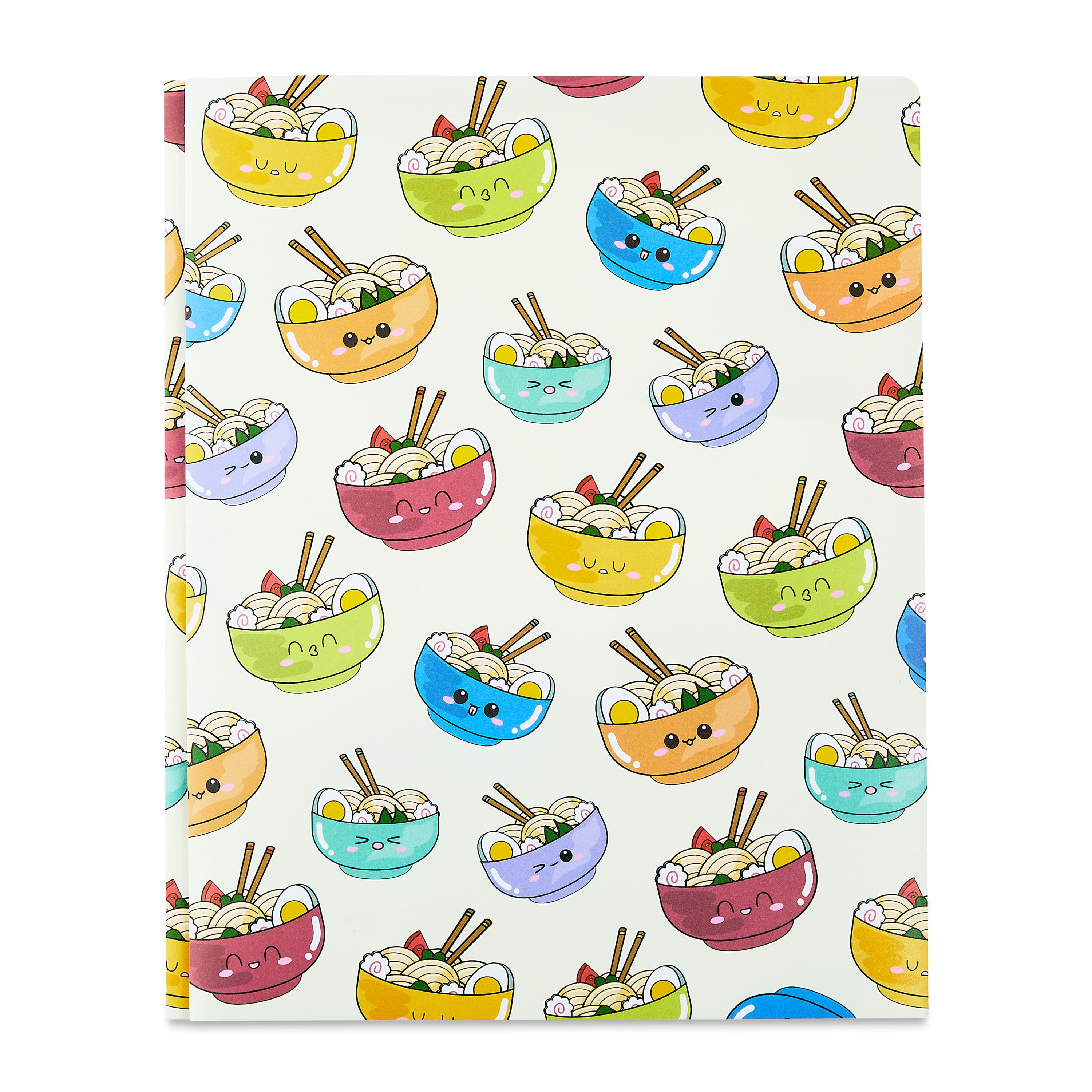 Pen+Gear 3-Prong 2-Pocket Poly Folder, 9.4" x 11.4", Ramen